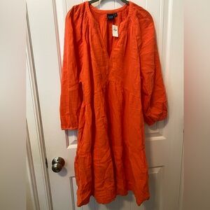 NWT Gap Coral Breezy Dress